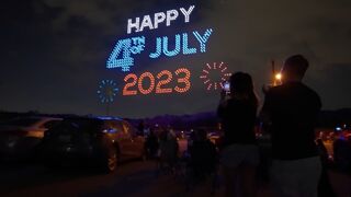 GUINNESS WORLD RECORD Fourth Of July Drone Show! (1,000+ Drones) Super Video 2023