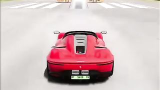Which car jumps all the busses