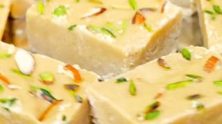 Atta Barfi Recipe.