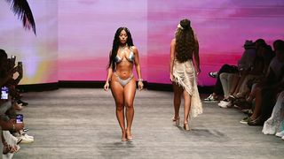 Sherry Foreign _ Miami Swim Week 2023 _ 4k Slow Motion Beautiful female model shows beautiful body shape
