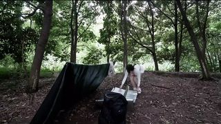 camping girl