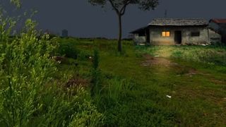 Beautiful House at alone leave at village.