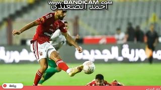 ملخص وأهداف مباراة الأهلي والمصري في ربع نهائي كأس مصر .قندوسي يتقدم للأحمر