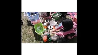 A day with village children in nature