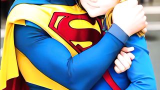 hugging superheroes