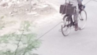 Bicyclist going Home