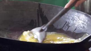 Indonesian street food fried rice