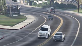 Gta v land cruiser v8 near missed from accident