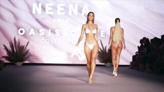 Priscilla RICART was a whole vibe at the Swim Week _ she killed it Beautiful female modele shows beautiful body shape