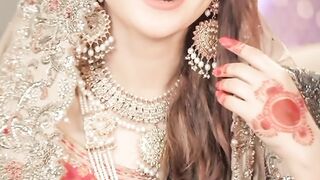 Pakistani actress bridal look