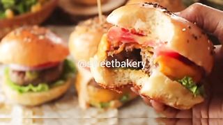 Beef cheese Burger / Recipe by sweet bakery