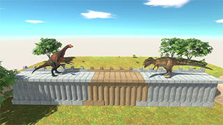 Carcharodontosaurus vs Therizinosaurus | #shorts