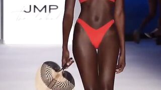 BTS Fashion Week Swimwear Underwear’s _ Amber Keaton Tiny bikini Beautiful female modele shows beautiful body shape