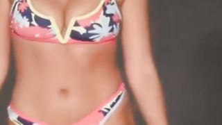 Fashion Only _ Neon Fashion Swimwear Slow Motion Beautiful female modele shows beautiful body shape