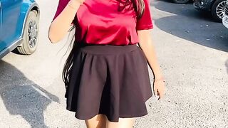 Hot girl with beauty design dress