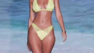 Priscilla Ricart _ Slow Motion _ Yellow Bikini _ Miami Swim Week 2023 _ Links In Description