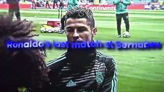 The last mach of ronaldo on real madrid #ronaldo. .