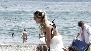 day at Barcelona beach ⛱️ enjoy life with beach pretty girl