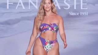 Marissa Dubois _ Flower Bikini _ Slow Motion Miami Swim Week 2023 Beautiful female modele shows beautiful body shape
