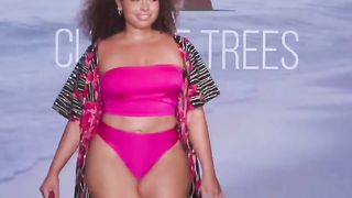 Culture Trees _ Full Show _ Miami Swim Week 2023 _ Plus Size Models Beautiful female modele shows beautiful body shape