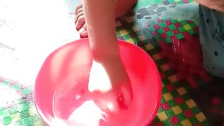 Dhimo playing with fish ????????????