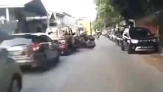 when on a traffic jam