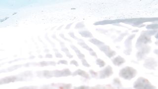 Little turtle swimming
