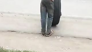 Boy tair running practice