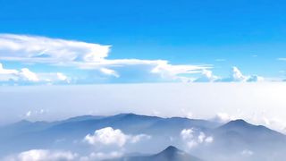 Keindahan alam yang indah dari gunung gede pangrango