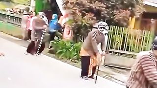 today's grandfather is rocking