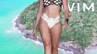 LM Swimwear _ Part 5 _ Slow Motion _ Miami Swim Week 2023 Beautiful female modele shows beautiful body shape