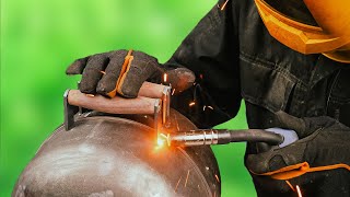 DIY Portable BBQ Grill_ Turn a Propane Tank into Your Cooking Companion _ Metalworking Project