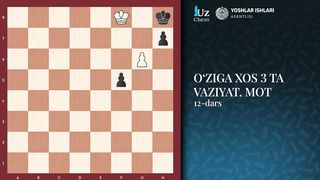 SHAXMATDA O'ZIGA XOS 3 TA VAZIYAT, MOT _ 12-DARS