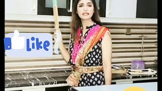 جھاڑو سے mek up???? don't miss end