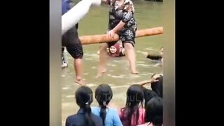 Funny behavior when celebrating various competitions ahead of Indonesian independence August 17th