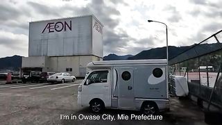 Camping on road in a Van