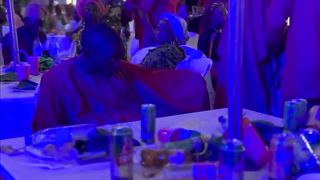 A MAN CATCHED STEALING IN THE PARTY