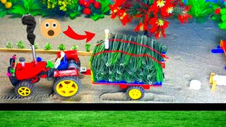 diy mini tractor with trolley | diy tractor | mini world farming