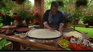Beef Pizza_ Cooking Wood Fired Beef Pizza.