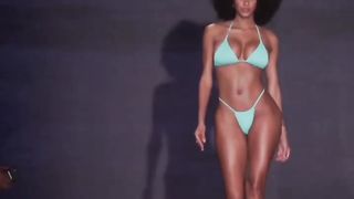 Briana Smith _ Miami Swim Week 2023 _ Beautiful female modele shows beautiful body shape