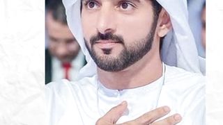 Sheikh Hamdan with his wife