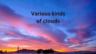 Various kinds of clouds