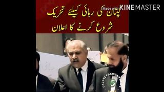 کپتان کی رہائی کیلئے تحریک شروع کرنے کا اعلان #publicnews
