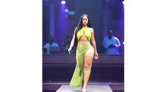 YINET COLOMBIANA ARRASA NO DESFILE  MIAMI STYLES 2023 - VITRINE MAROMBA These are the ideal women of men who show a dazzling body chart