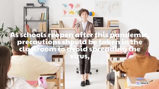 Classroom to avoid spreading the virus