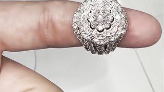 Real Diamond & White Gold Ring