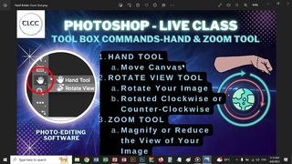 Hand Tool-Rotate Tool-Zoom Tool Live Class - TLCC