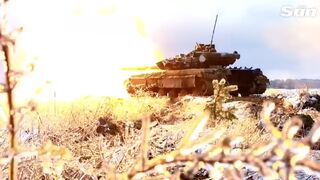 Ukrainian forces continue counter offensive in winter snow