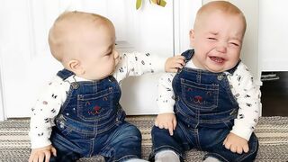 Babies fighting again over things twin babies fun fails and moments
