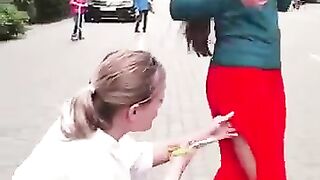 Ripping pants in emergency